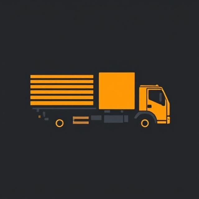 Delivery truck or warehouse icon