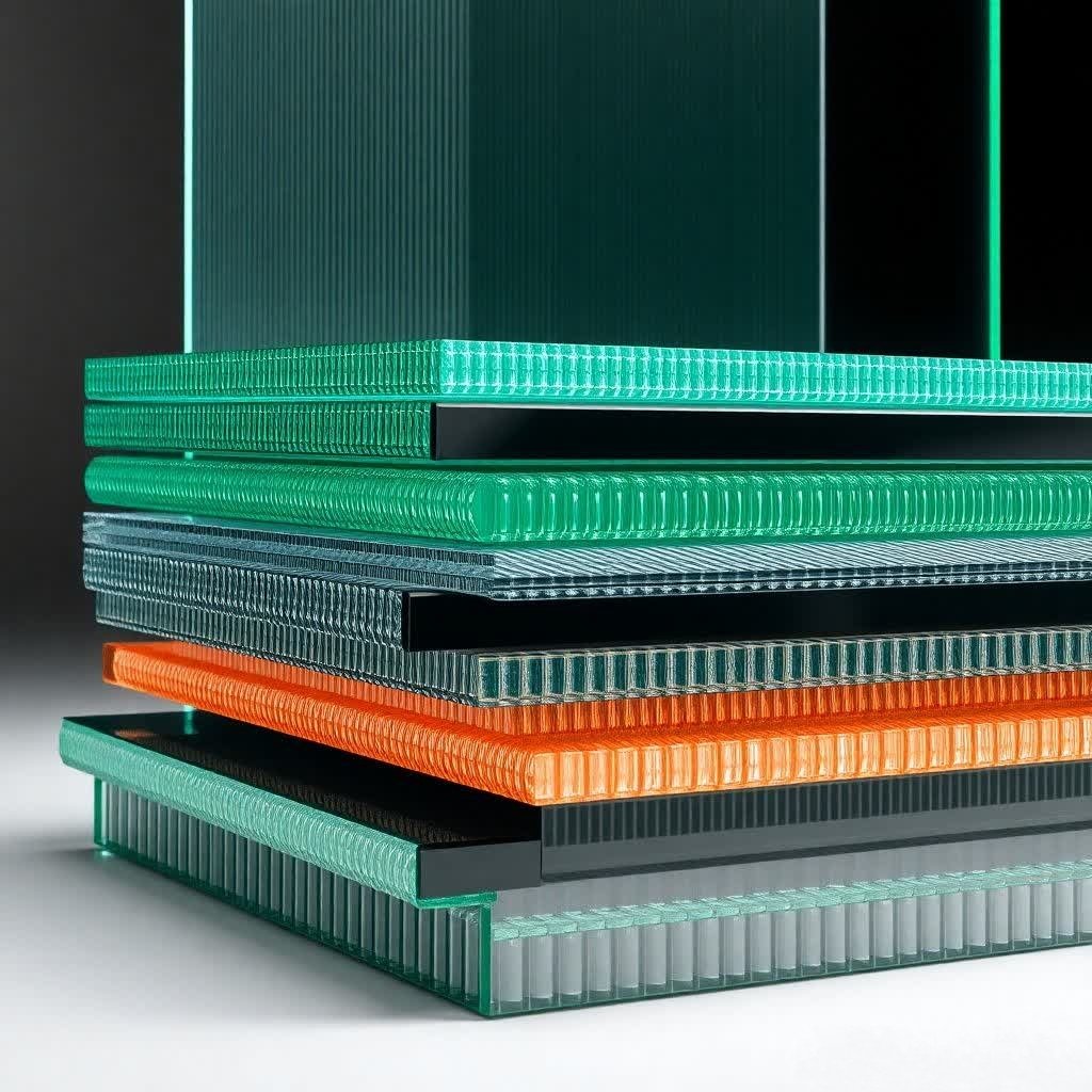 Fluted Glass Alintethar Glass