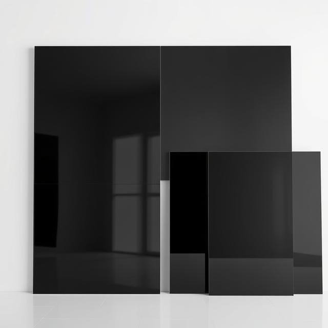 Back Painted Black Glass (Lacquered) Alintethar Glass Dubai