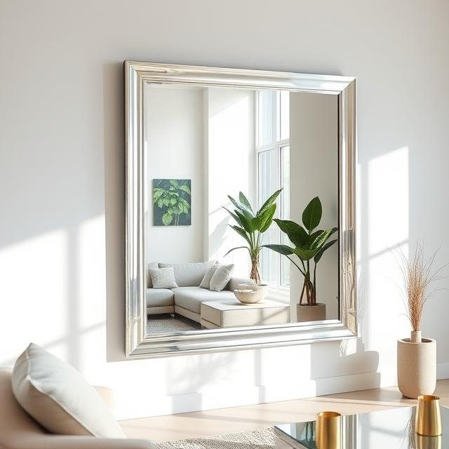 Decorative Silver Mirror sheets panel in Dubai Alintethar Glass, Dubai