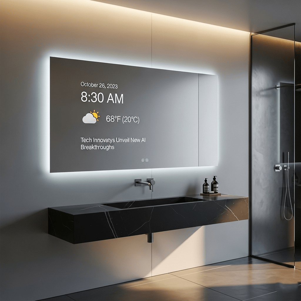 Smart Mirror Alintethar Glass, Dubai