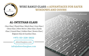 Decorative Wire Ramly Glass for Doors & Windows, Alintethar Glass, Dubai