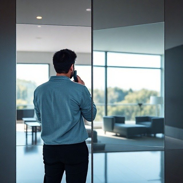 One Way Mirror in Dubai Alintethar Glass best glass company in Dubai for premium quality mirrors and glass solutions.