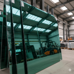 Green Reflective Glass