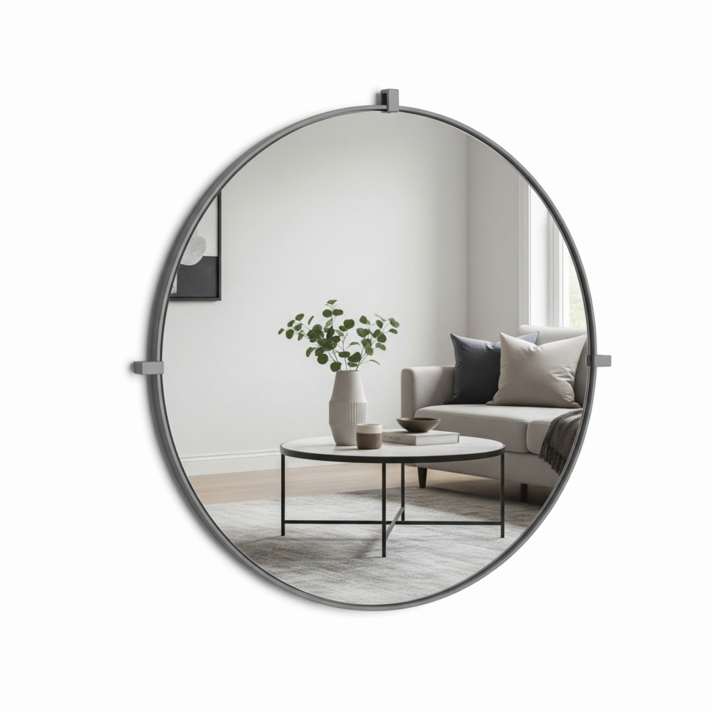Decorative Grey Belgium Mirror for Wall Design. Alintethar Glass, Dubai