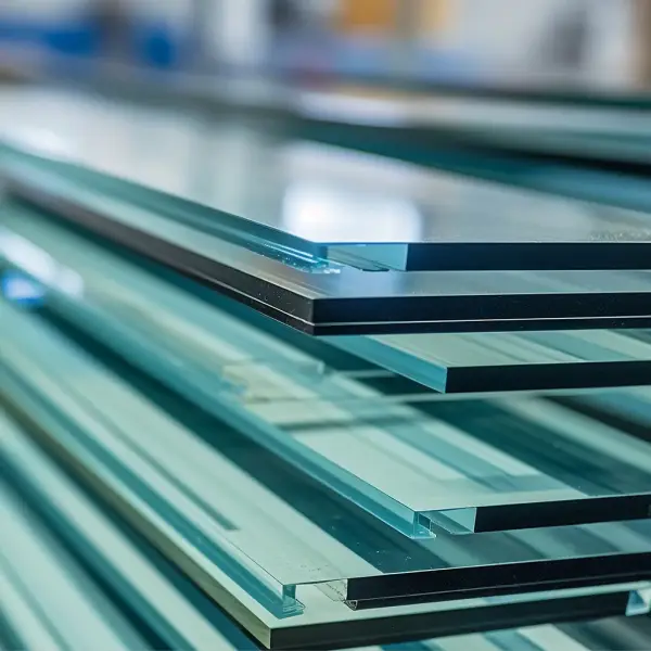 stacked sheets of float glass